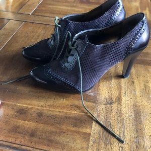 Anne klein brown high heels brown booties